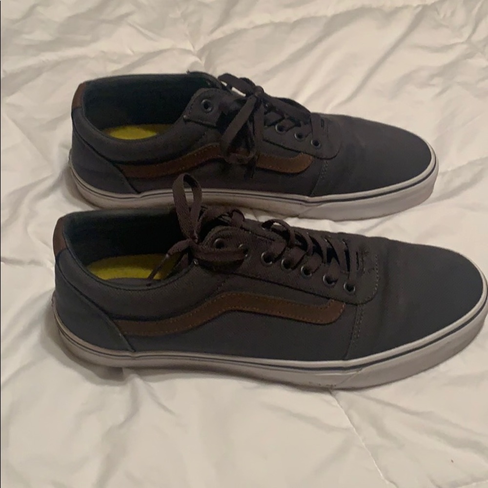 Grey and brown vans